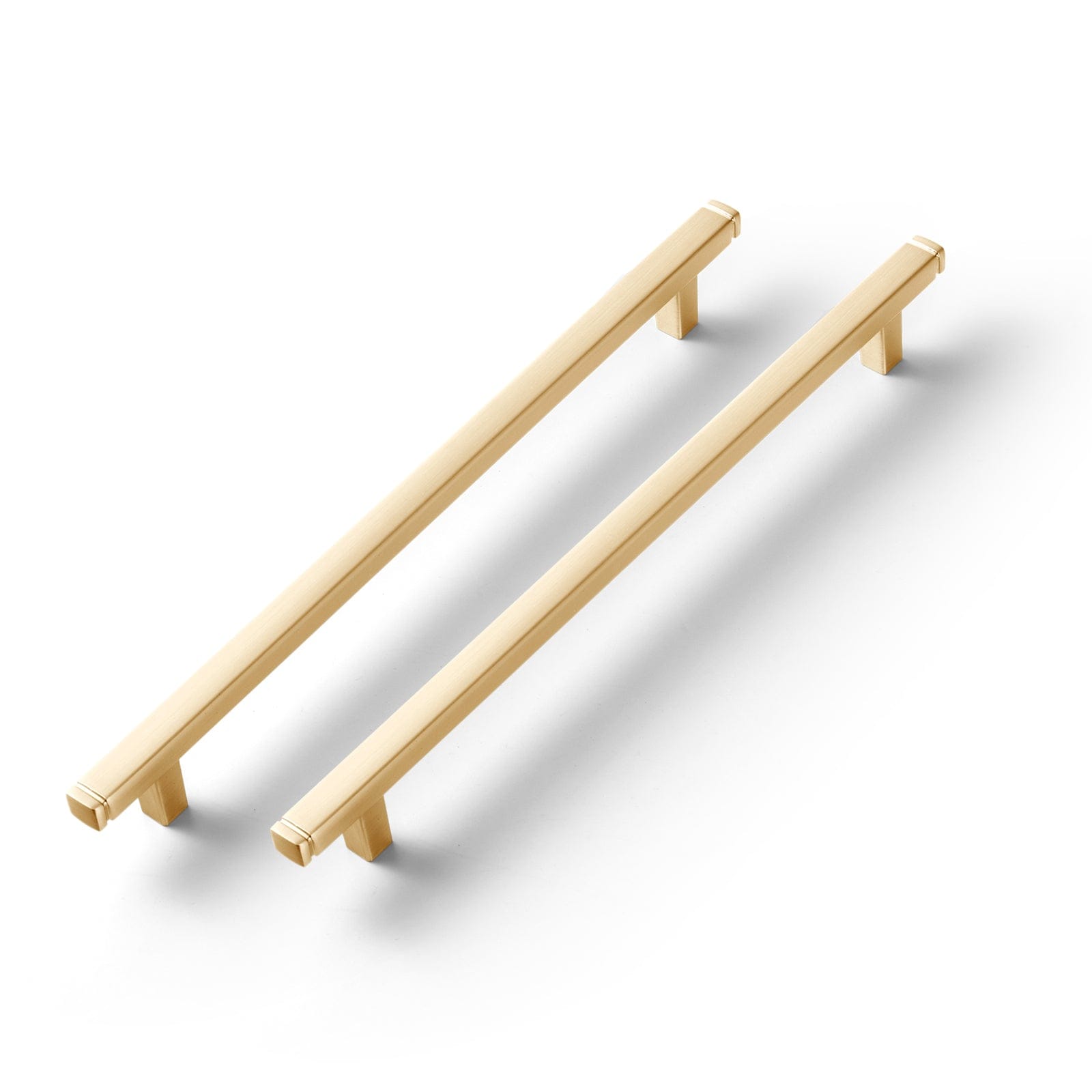 Goo-Ki Vintage Brass Drawer Handles Retro Straight Bar Pull Solid Cabinet Pulls