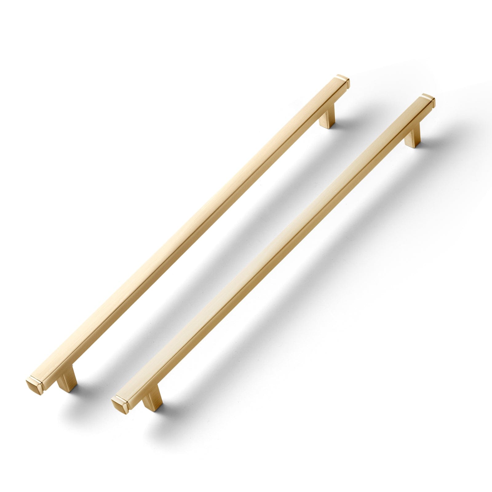 Goo-Ki Vintage Brass Drawer Handles Retro Straight Bar Pull Solid Cabinet Pulls