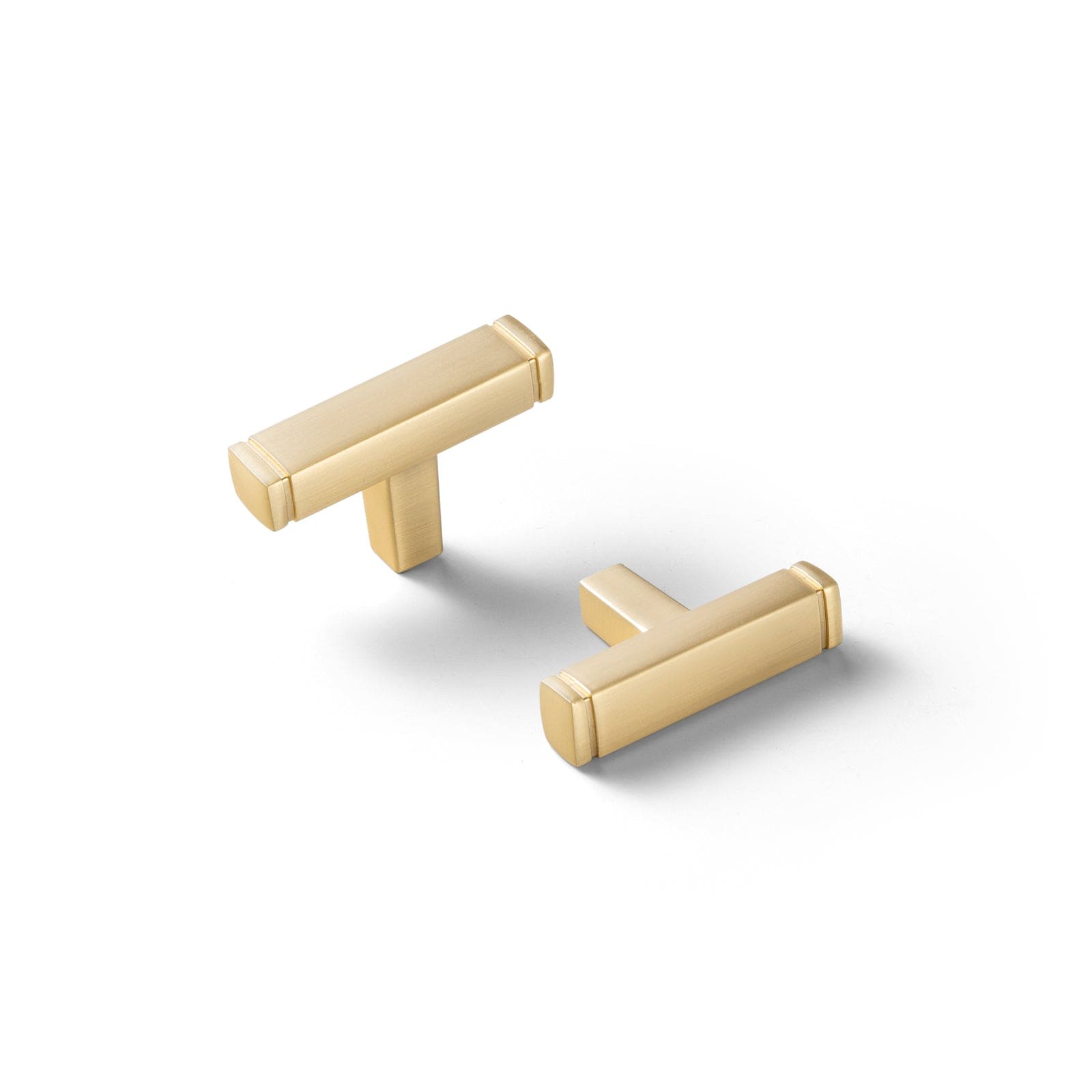 Goo-Ki Vintage Brass Drawer Handles Retro Straight Bar Pull Solid Cabinet Pulls